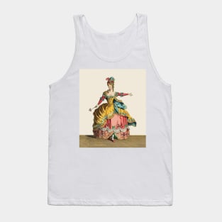 Marie Antoinette Antique Color Lithograph Tank Top